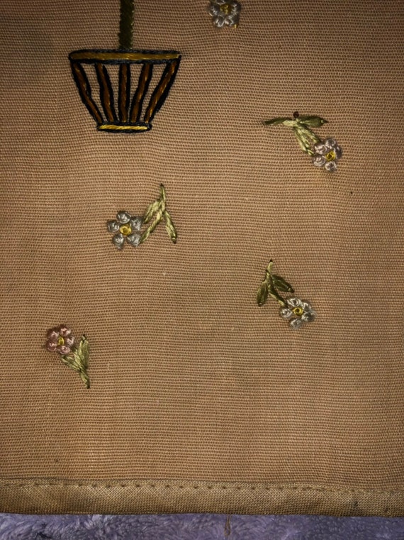 Art Deco Linen DATES Folding Wallet or Folder Han… - image 6