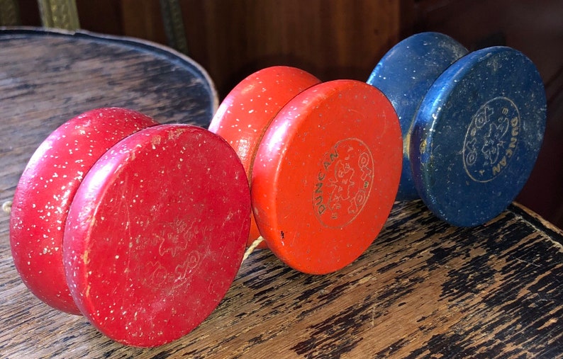 Duncan Butterfly Yoyos Vintage Duncan Yoyo Collection of Three Etsy