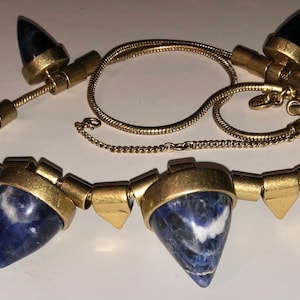 Vintage Madewell Lapis Lazuli Necklace Art Deco Revival Choker Necklace STUNNING SALE Etsy
