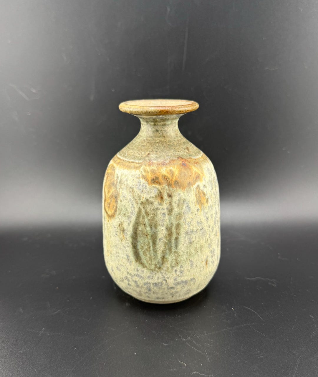 Vintage Hand Thrown Bud Vase Miniature Weed Pot M’ellen Walton Bulbous ...