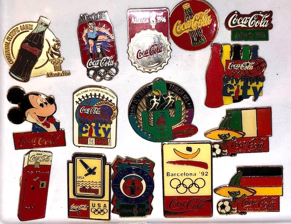 1996 Atlanta Olympics Coca Cola Pin Collection 15 Pieces Enamel