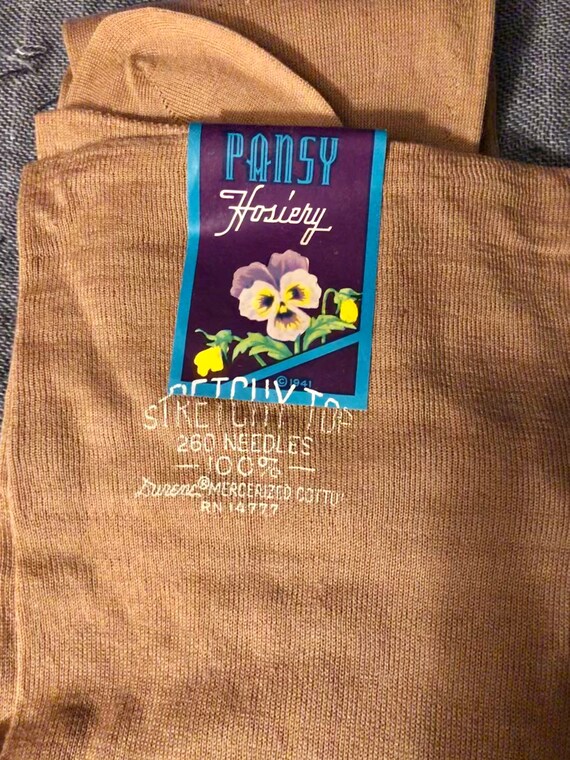 Authentic 1940s Long Stockings Pansy Hosiery Stret