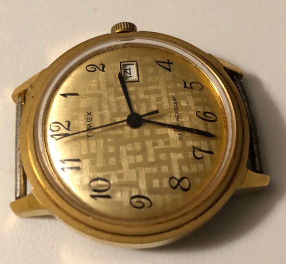 Rare Vintage Timex Marlin Watch Gold Tone Base Bezel W - Etsy Ireland