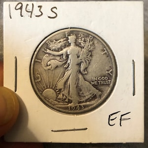 1942 S Walking Liberty Half Dollar and 1943 S Walking Liberty US Half Dollar 1940s US Coin Collection Liquidation