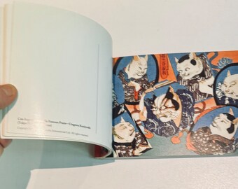 Vintage Kuniyoshi Ukiyo-e Cats Kodansha Postcard Book