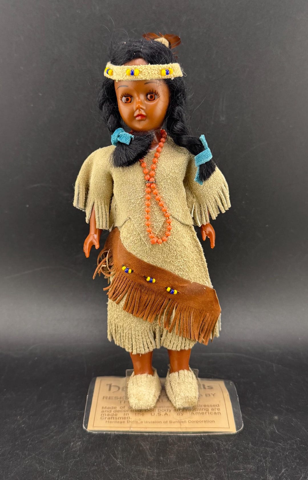 Vtg Native American Indian Maiden Heritage Doll Oglala Sioux