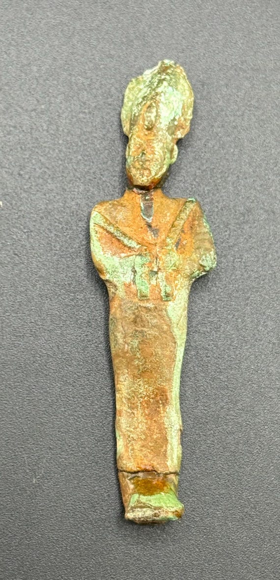 副葬品ファイアンス製 ウシャブティ　古代エジプト　ファラオ　古代　ミイラ 副葬品ファイアンス製 ウシャブティ 古代エジプト ファラオ 古代 ミイラ