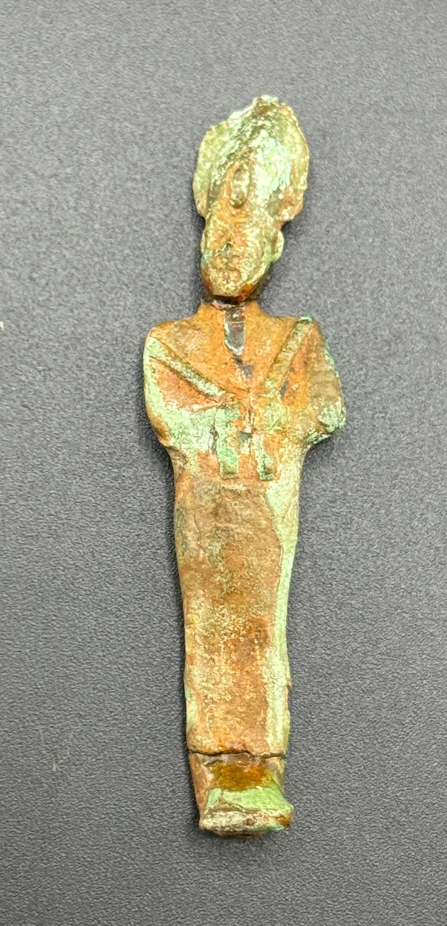 ファイアンス製　ウシャブティ　古代エジプト　ファラオ　古代　ミイラ 古代エジプト,Nestanebicheru ファイアンス ウシャブティ 古代