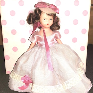 Vintage Bisque Nancy Ann Storybook Doll of the Month In Orig Box March Doll #189
