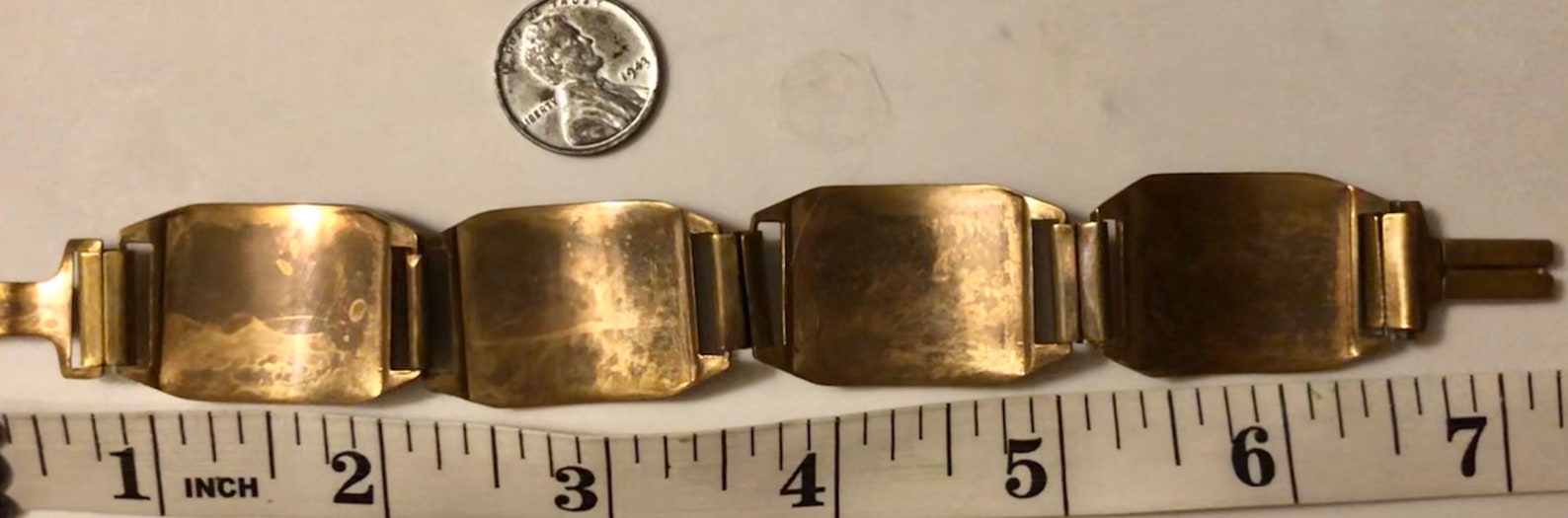 Bracelet De Montre Plaqué Or L15cm – Fabriqué En France – Vintage – Neuf Sans Étiquette