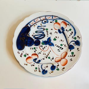 Antique Allertons Gaudy Welsh Oyster Pattern Plate Victorian Georgian English Staffordshire 19th Ca Made in England Cottagecore 9.5”
