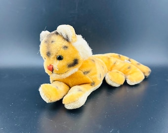 ヴィンテージ ヒョウのぬいぐるみ チーターの赤ちゃん ぬいぐるみ Dakin Imports モヘア シュタイフ クローン 水玉模様 ネコ科 日本製 1960年代～70年代