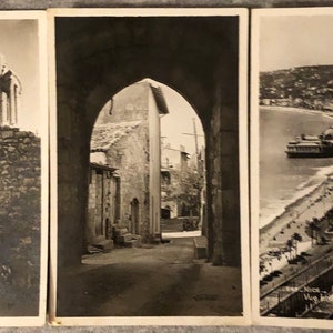 Antique Postcard Collection French Photos Nice France Landmarks French Victorian Postcard Collection