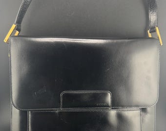 90年代ヴィンテージ グッチ ダイアナ バンブーハンドル レザー クロス
