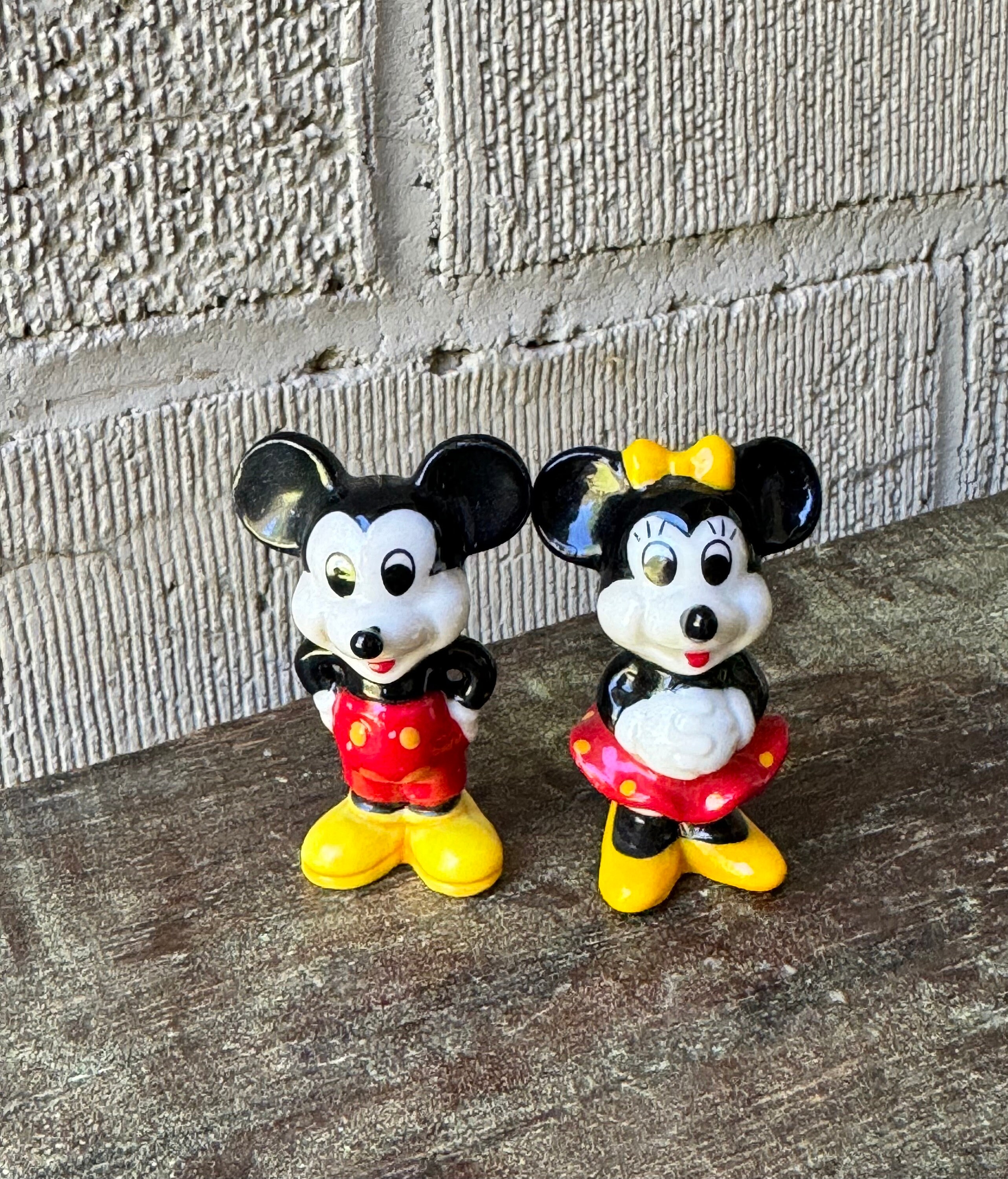 Adorable Vintage 1993 Disney Miniature Mickey Mouse and Minnie