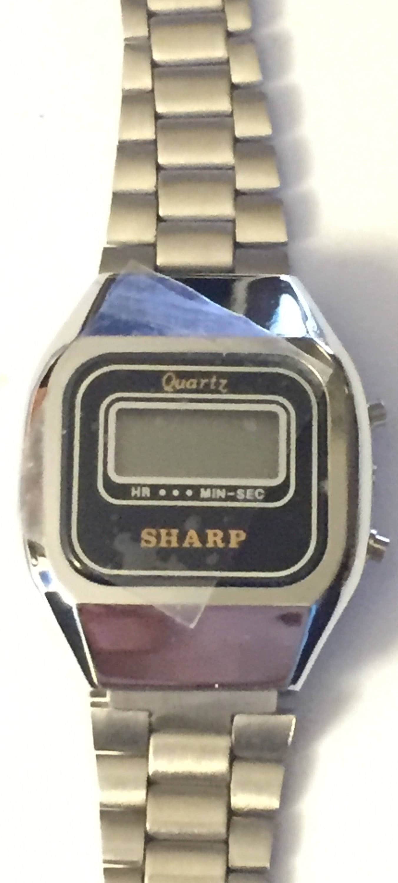 sharp digital watches