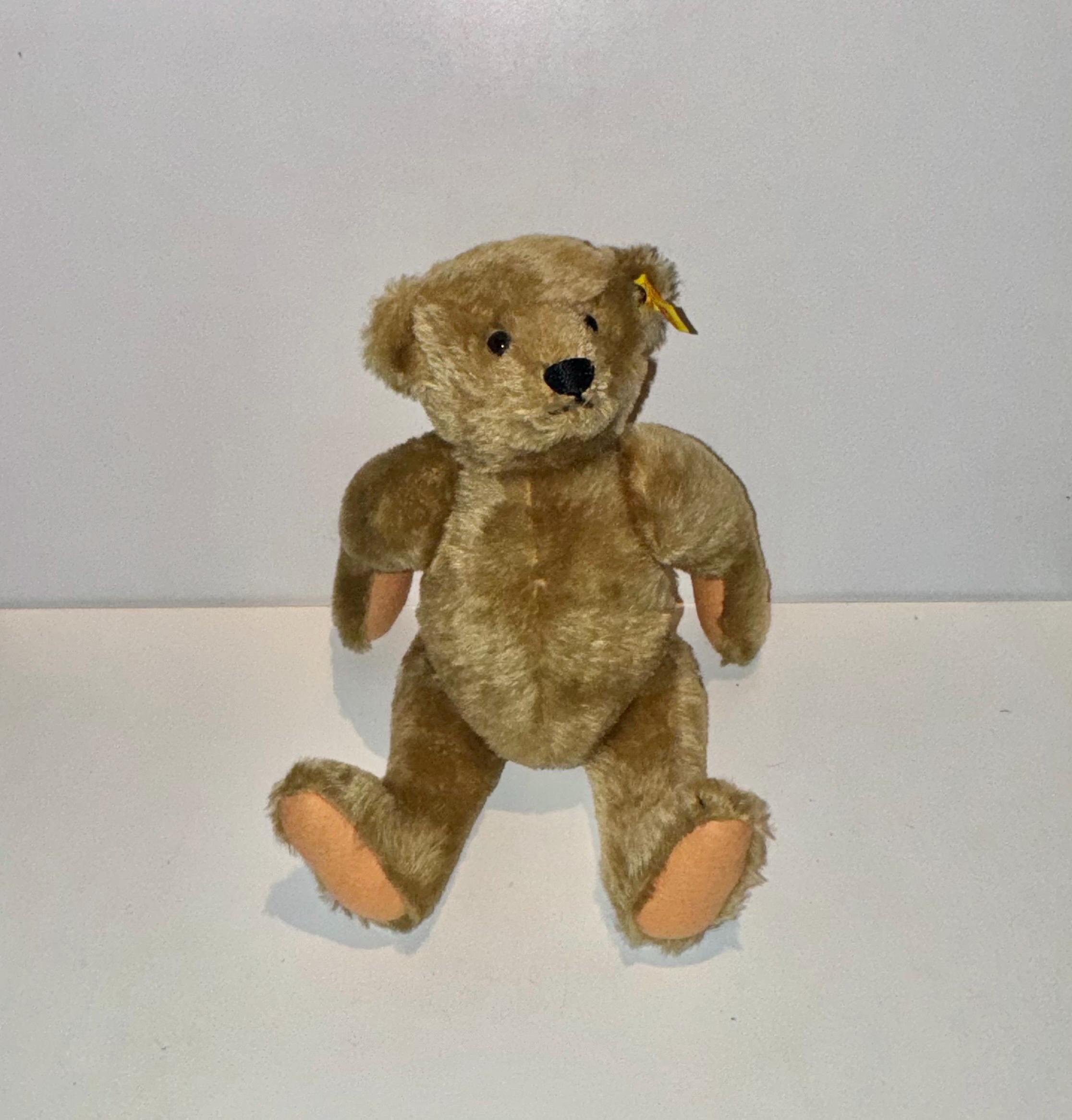 Vintage Steiff Teddy Bear Jointed Poseable Stuffed Animal 0155/32