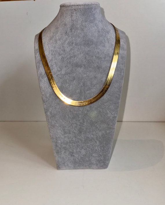 Vintage Italian Silver Vermeill Gold Necklace Ret… - image 5