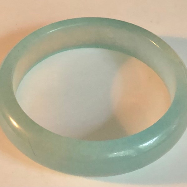 Chinese Jade Bracelet Dyed Blue Jadeite Bangle Bracelet Small Lucky Jade Bracelet Stacking Bangle SALE