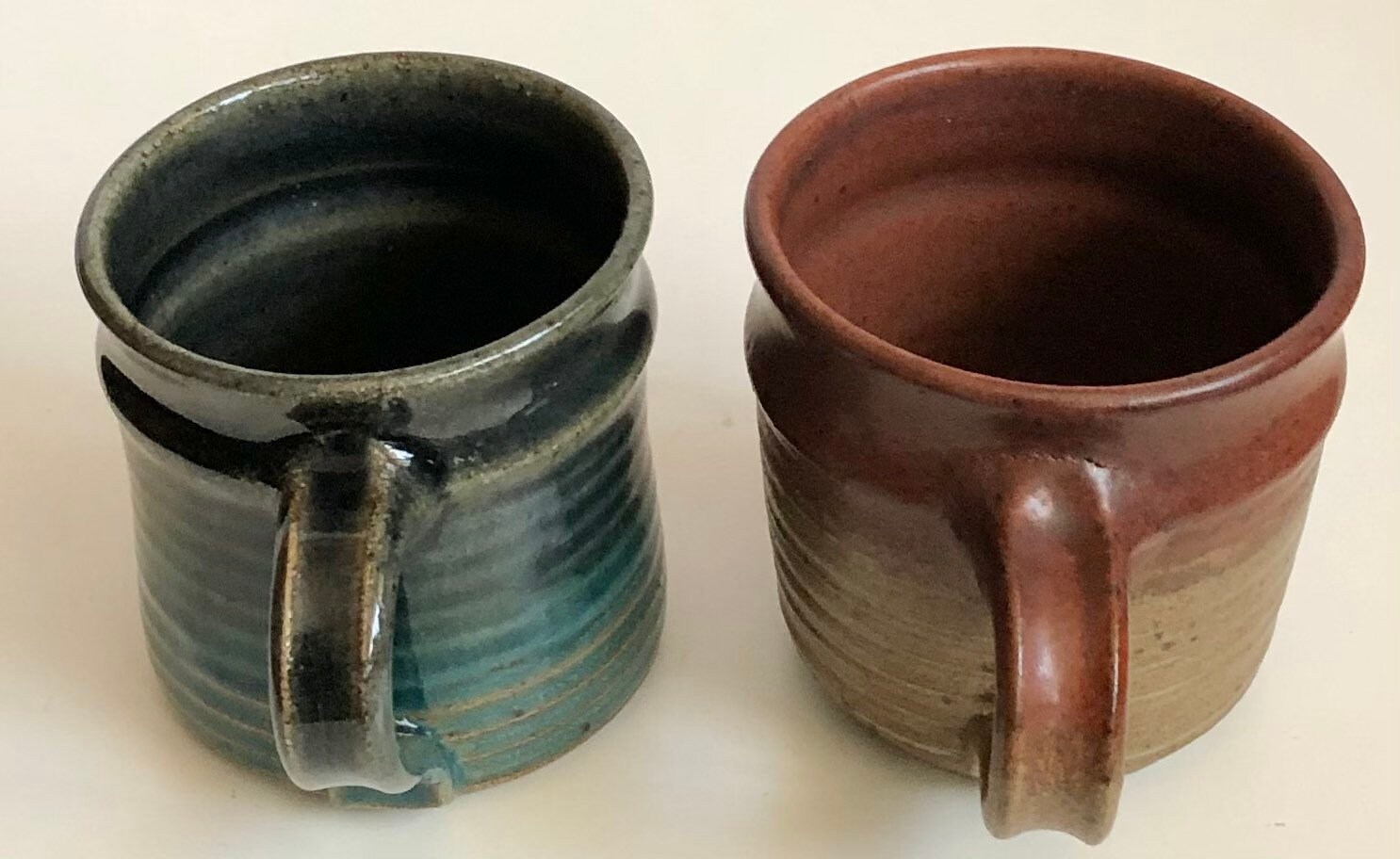 Mugs Home & Living Set of 2 Artist Signed Glazed Ceramic Mugs ...