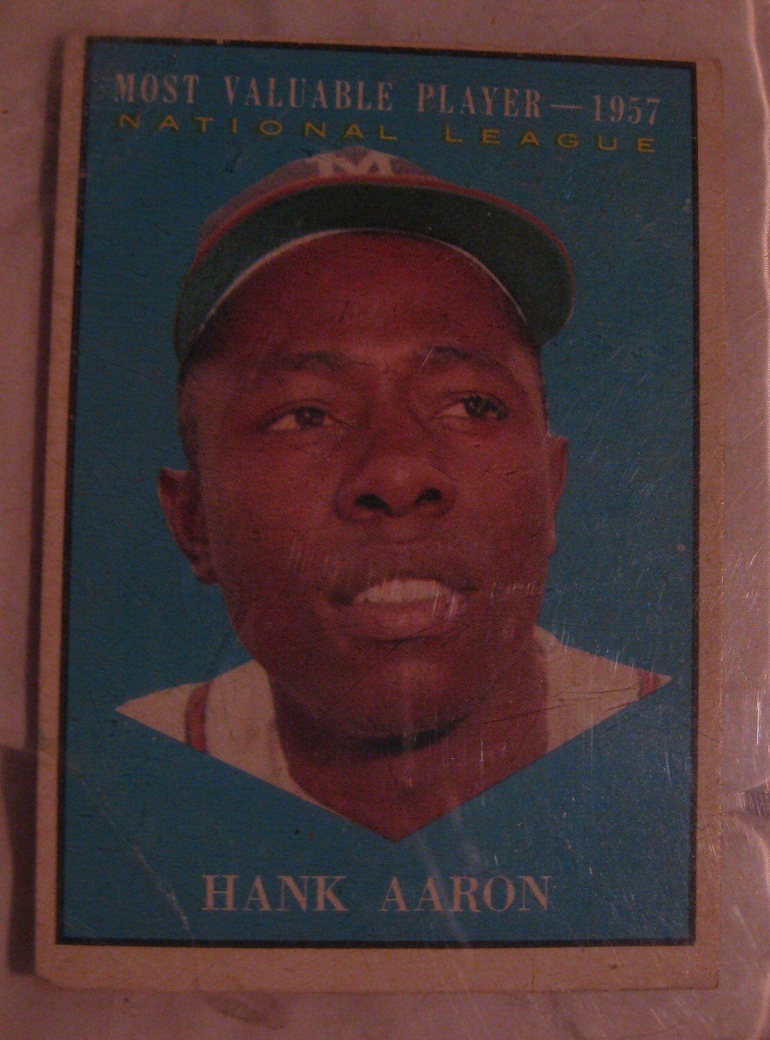 Hank Aaron Baseball Card 1961 Topps HANK AARON Henry Aaron Etsy