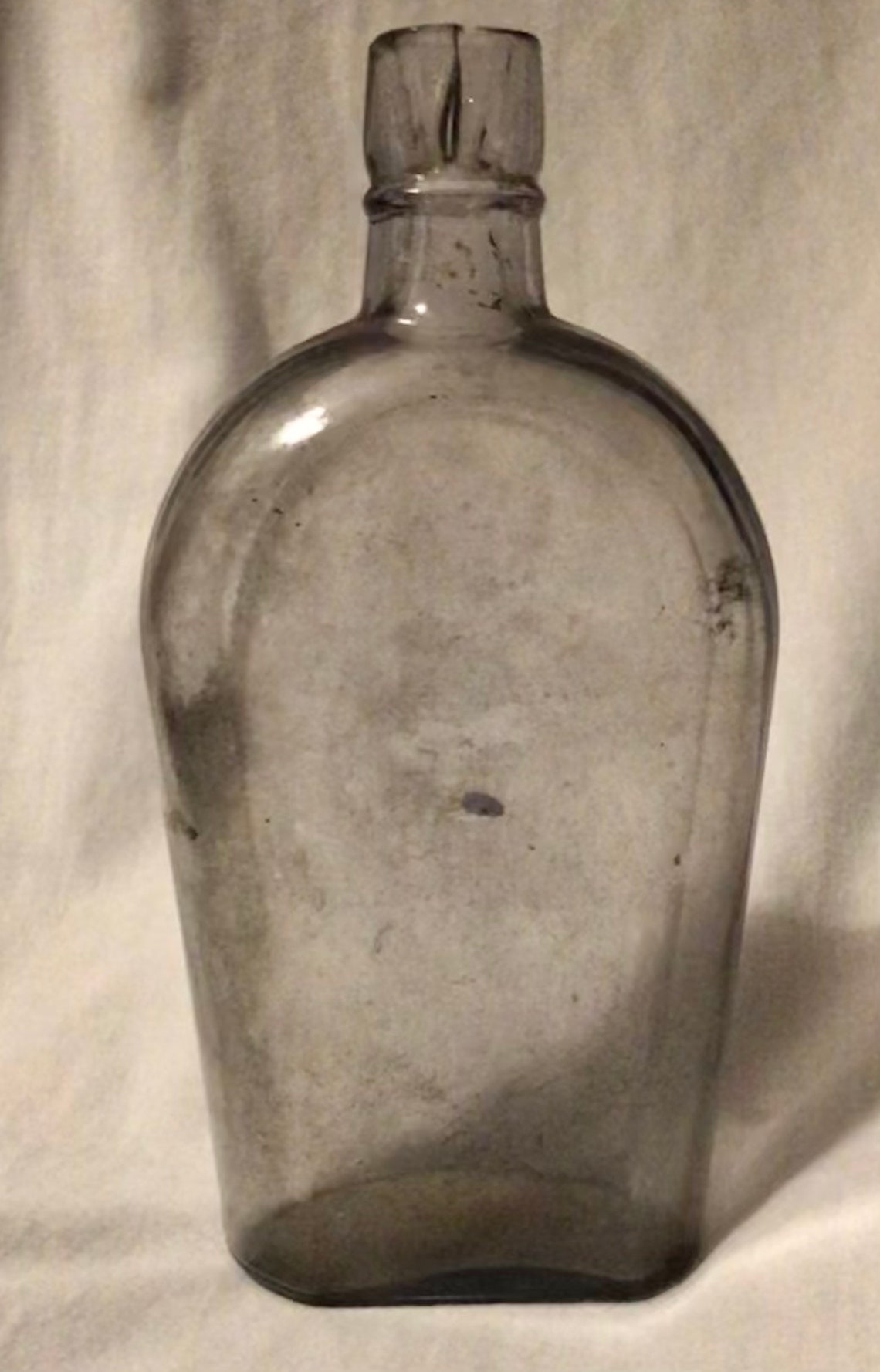 Antique Purple Glass Bottle Vintage Flask Lilac Glass Medicine Etsy