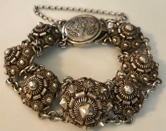 Rare 1800s Antique Dutch Button Bracelet Zeeuwse … - image 3