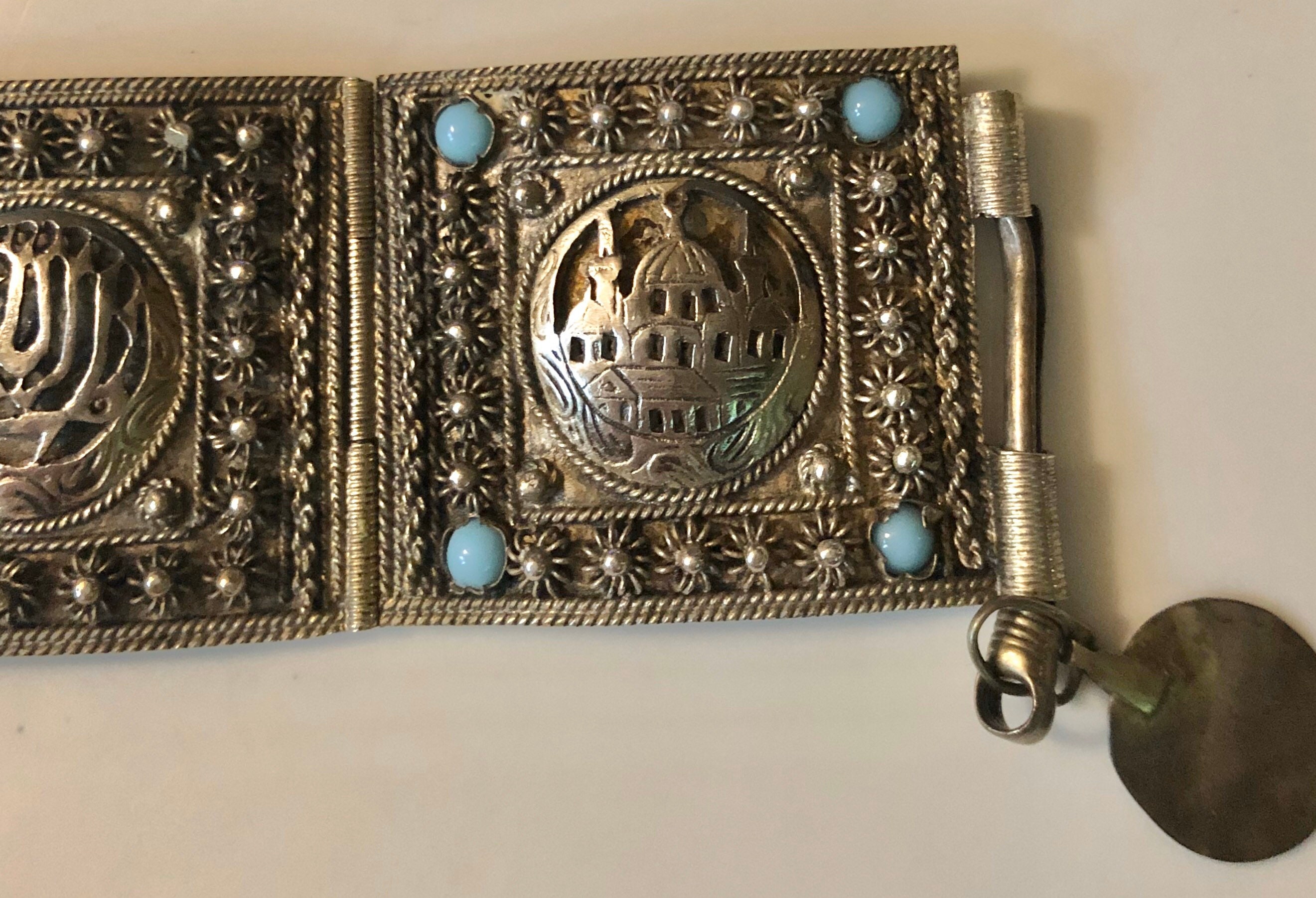 ブレスレット Towtow.archive Paisley Symbol Bracelet Turquoise 976548.jpg