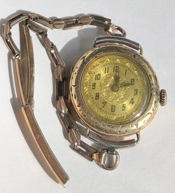 Edwardian Bulova Wristwatch Gold Filled Case Ladi… - image 2