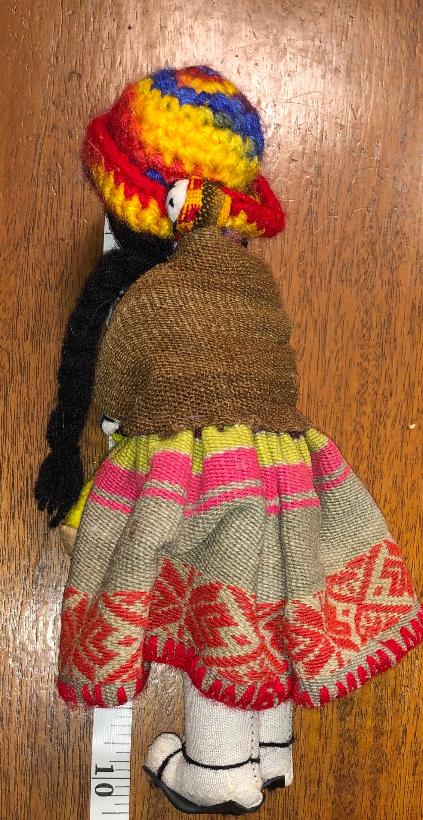 Vintage South American Cloth Doll Handmade Weaver Doll Vintage South American Cloth Doll Handmade Weaver Doll