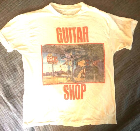 Original Vintage Jeff Beck Concert T Shirt 1989 Jeff Beck