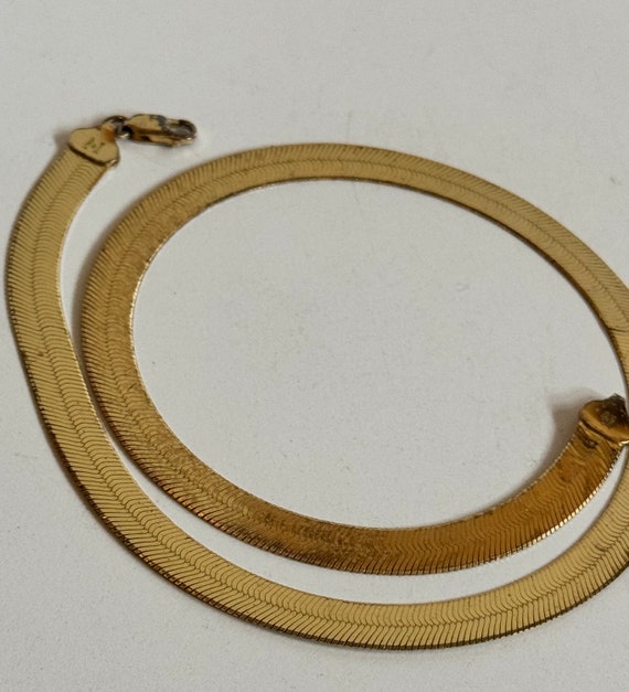 Vintage Italian Silver Vermeill Gold Necklace Ret… - image 6