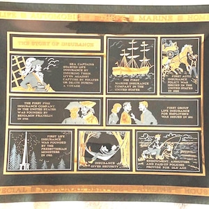 Goldrand MCM Versicherung Firma Werbegeschenk von Houze Glass Baker and Company Werbegeschenk Standard Faktor andFinance Co. Tolle Grafik!