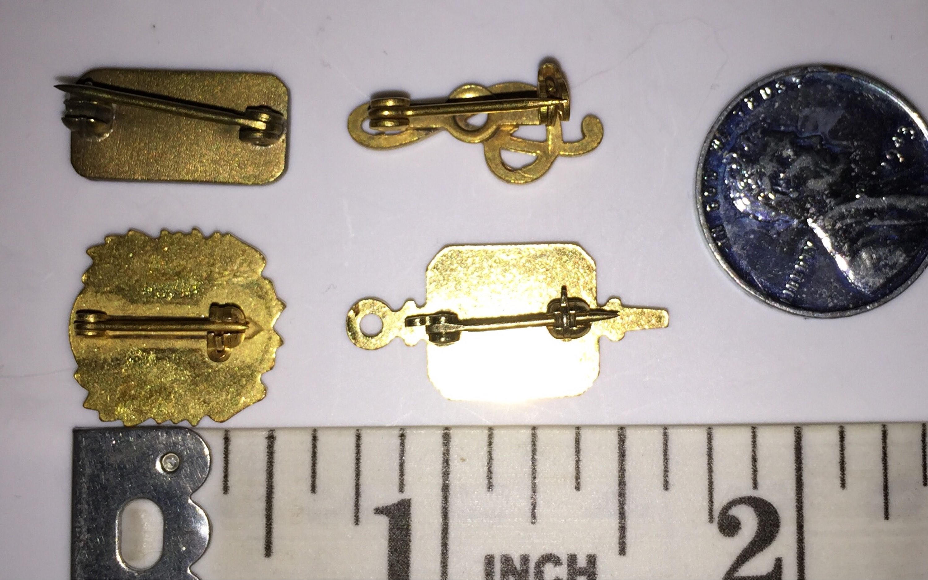 Musical Lapel Pin Collection Gold Filled Vintage Service Pins Etsy