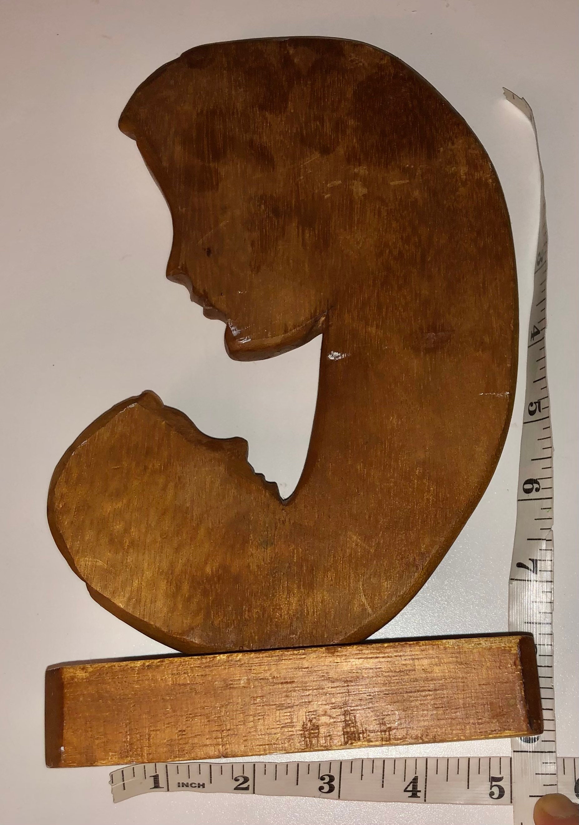 1900sアンティーク 木彫りの聖母子像 21cm アンティーク 大きな木彫りの聖母子像 - メルカリ