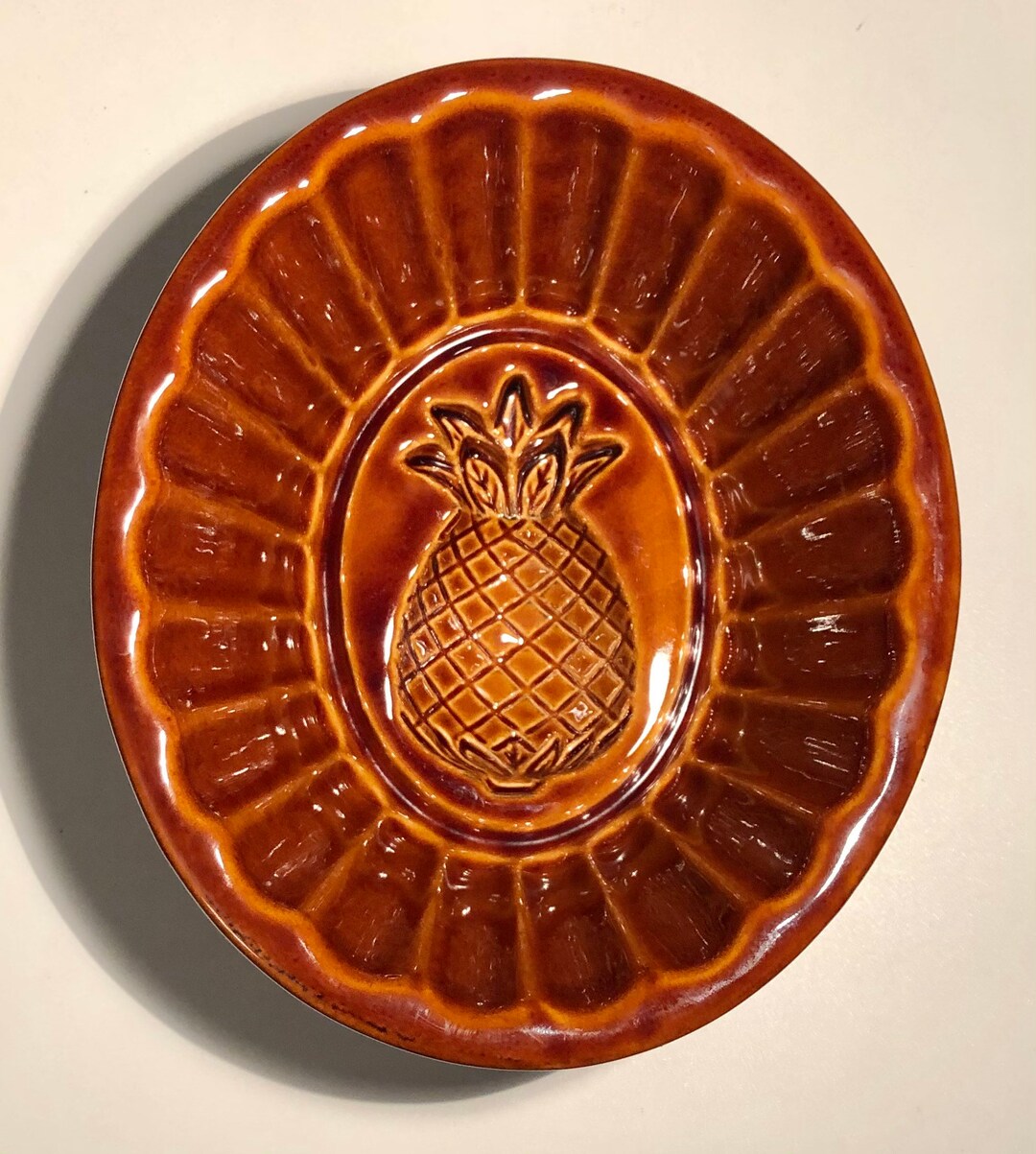 Vintage Ceramic Pineapple Jello Mold Primitive Kitchen Decor Etsy