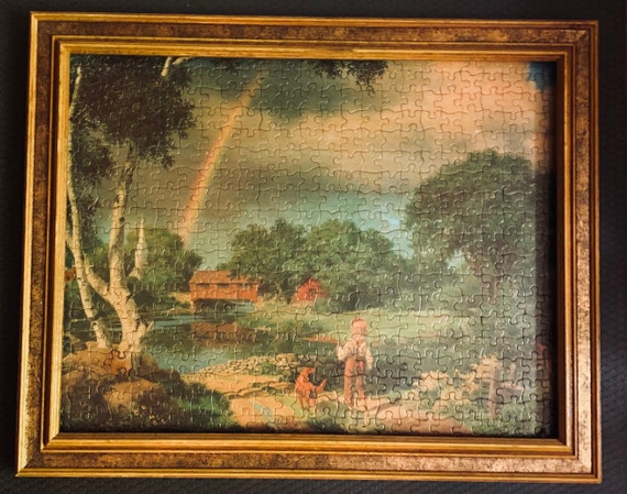 Vintage Framed Paul Deflefren Days to Remember Lithograph Print