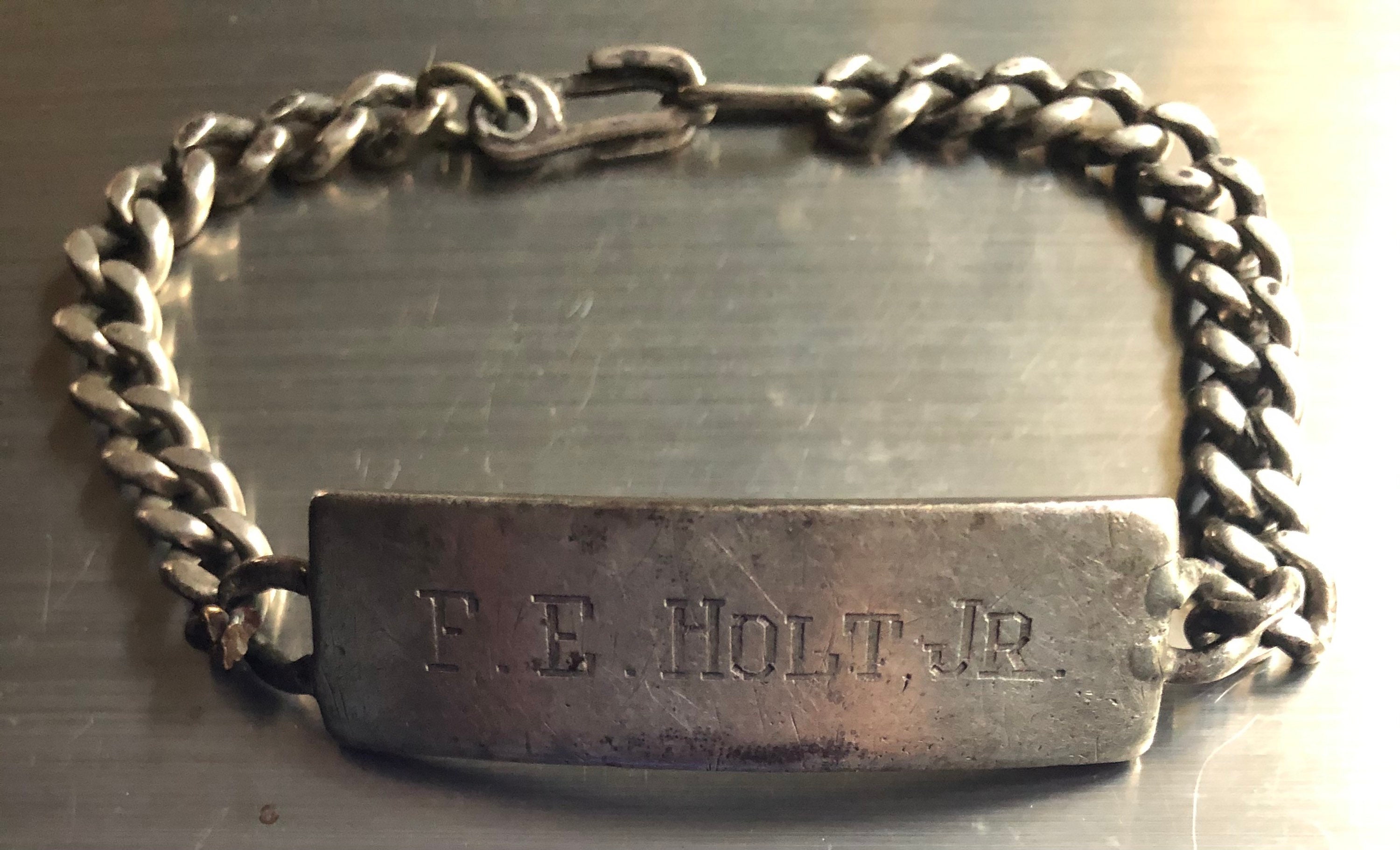 Very Cool Antique WW2 Military Identification Bracelet ID Bracelet