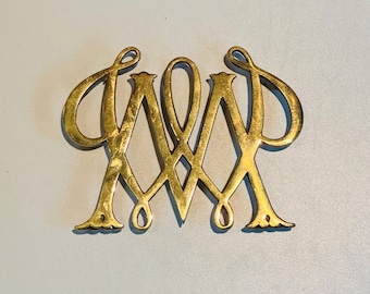 Vintage Messing Untersetzer: Virginia Metalcrafters Williamsburg Wasserkocher