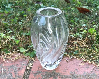 Tiffany & Co. Frank Lloyd Wright Hex Crystal Vase | Vintage Art