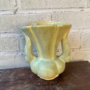 Vintage Yellow Niloak Twisted Vase Vintage Yellow Niloak Twisted Vase
