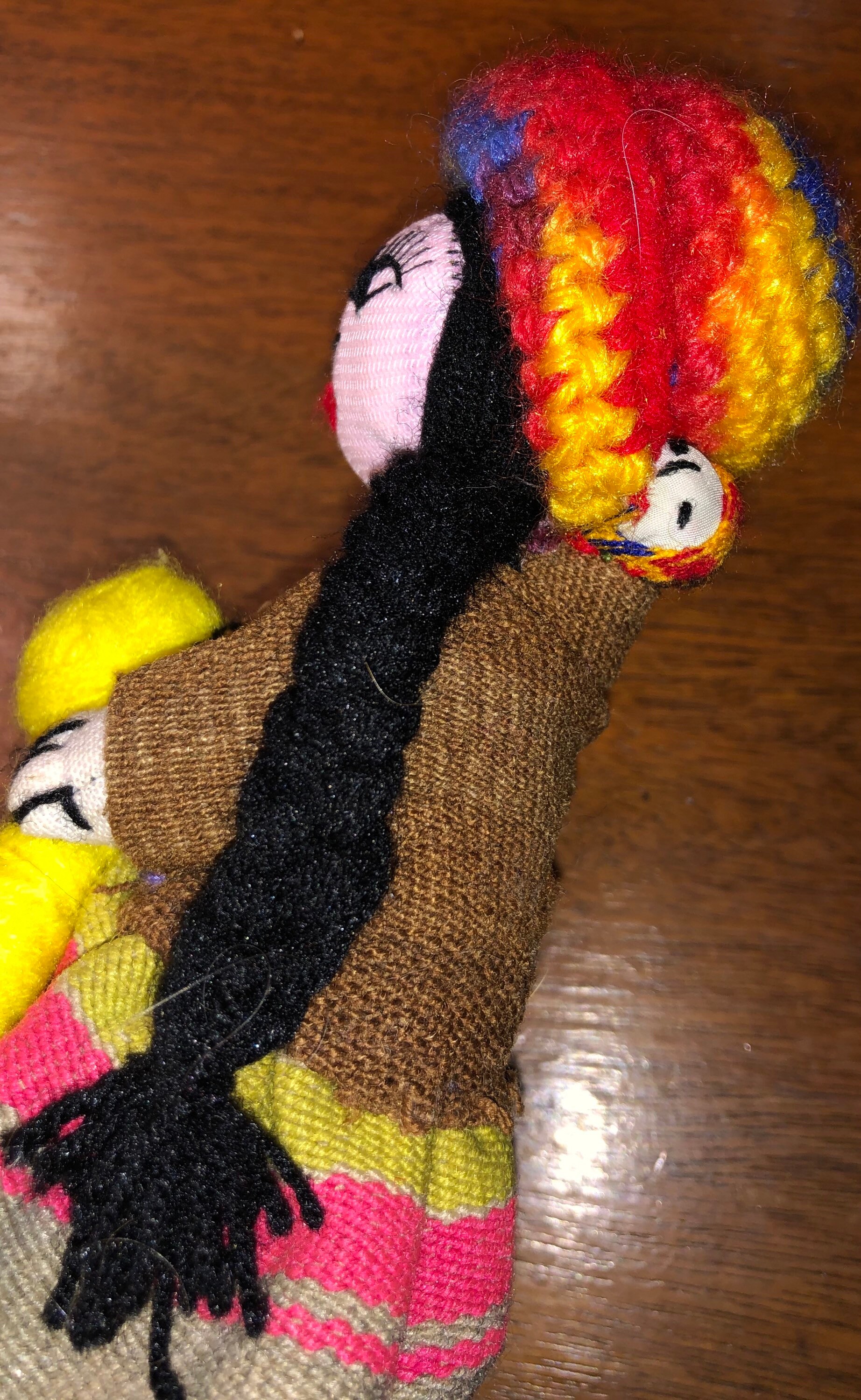 Vintage South American Cloth Doll Handmade Weaver Doll Vintage South American Cloth Doll Handmade Weaver Doll