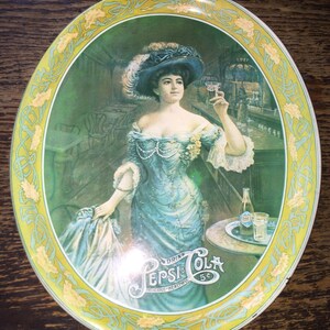 Vintage Pepsi Cola Niagra Buffalo Tip Tray Victorian Gibson image 1