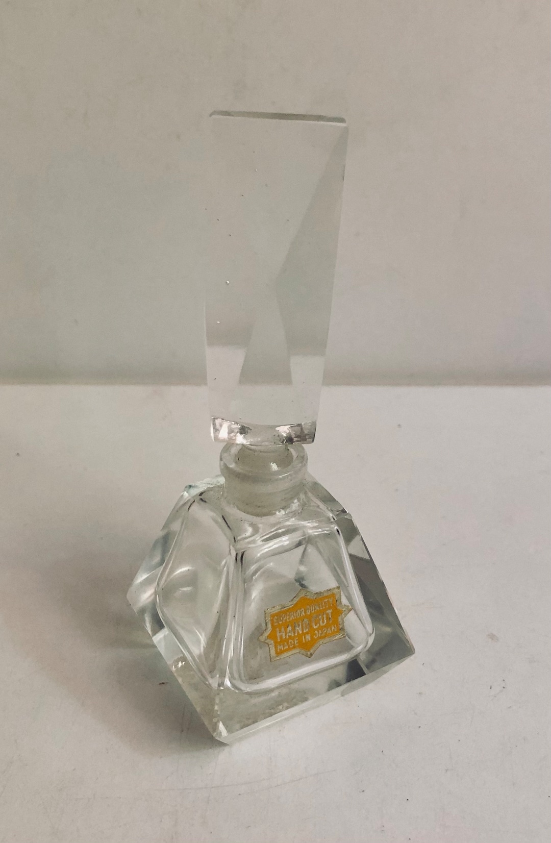 Crystal Perfume Bottle Lovely Art Deco Vintage Cut Crystal - Etsy