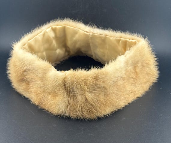 Vintage Mink Fur Collar Remnant for Upcycling