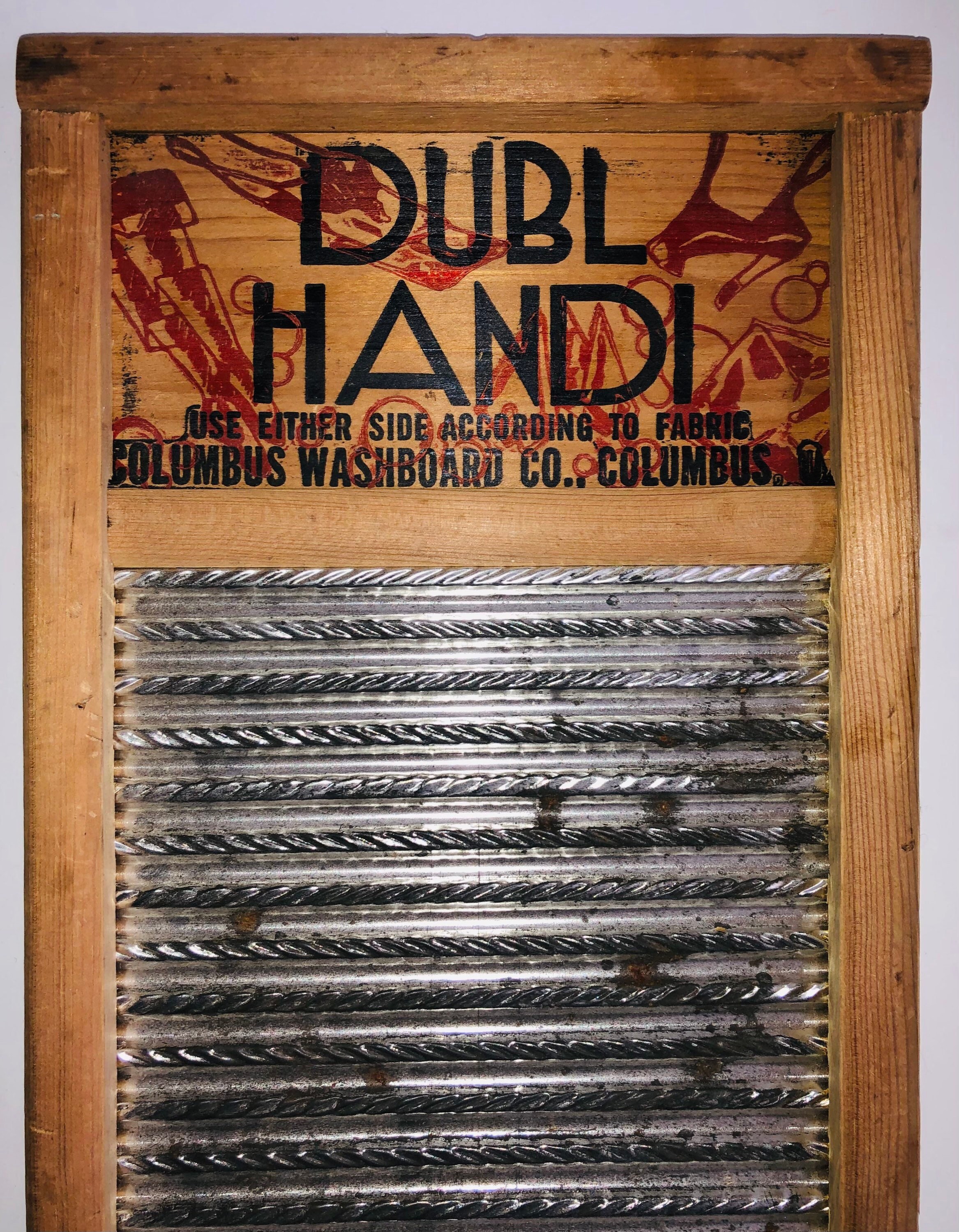 Official Columbus Washboard Handmade Washboard