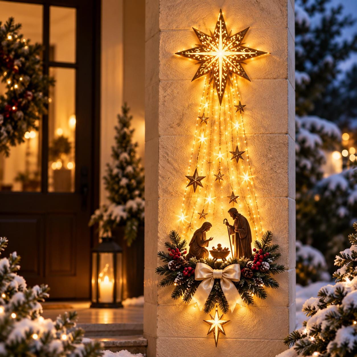 Weihnachtsdeko wand