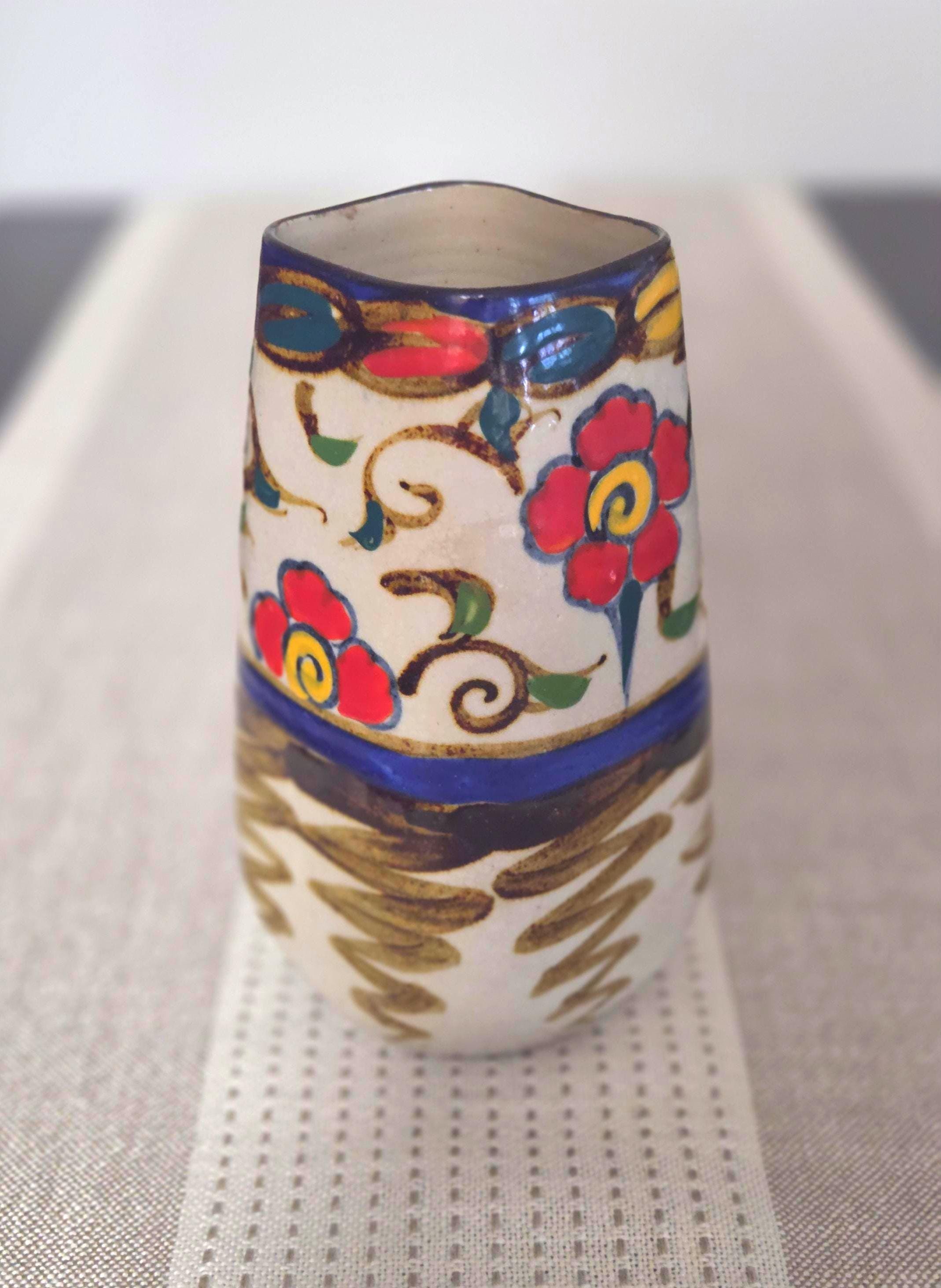 Mid Century Japanese Square Vase - Etsy
