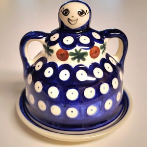 Vintage Polish Pottery Cheese Lady - Etsy