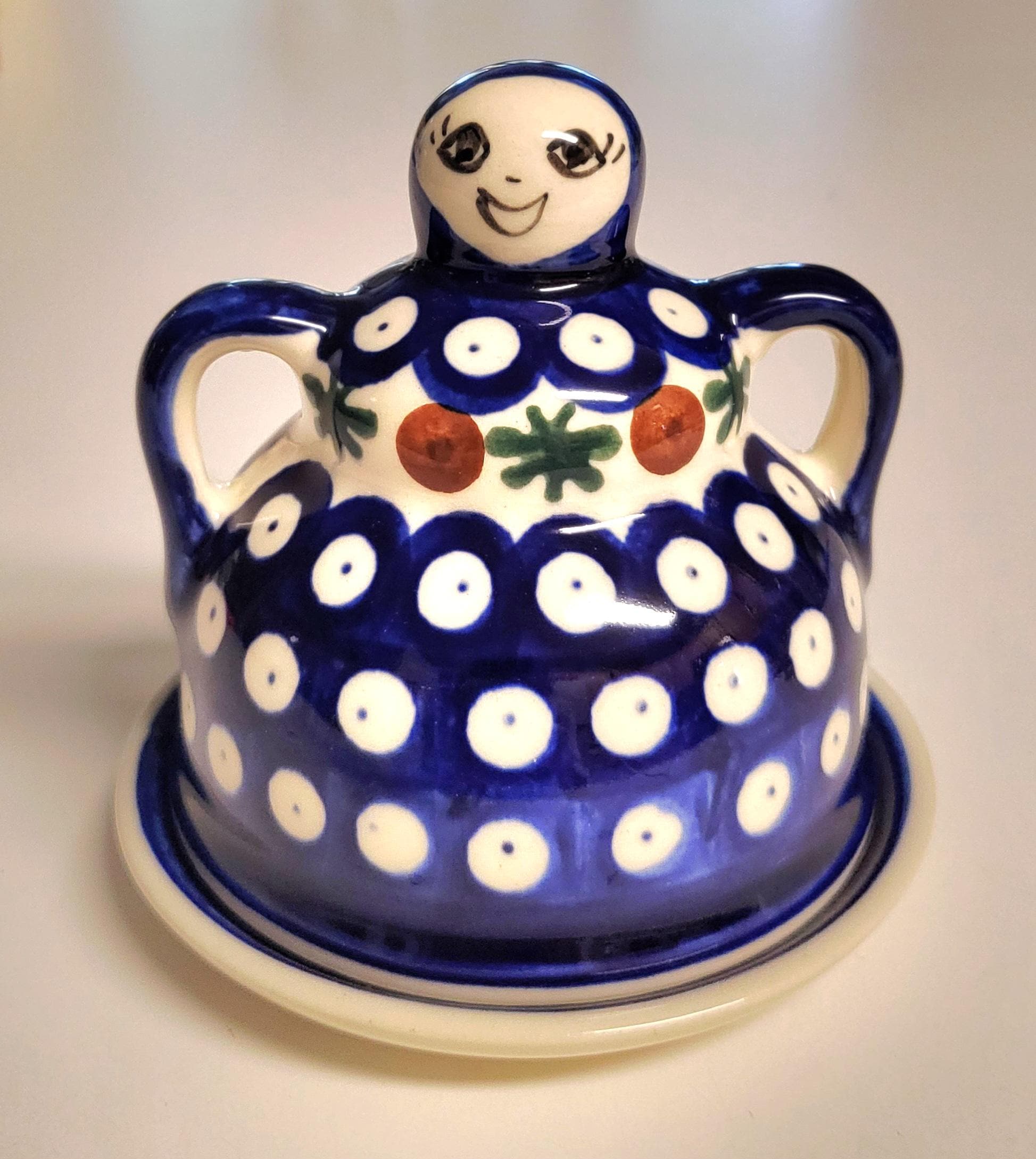 Vintage Polish Pottery Cheese Lady - Etsy